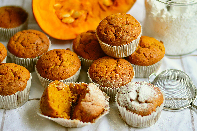 Passend zum kalten Wetter: Kürbismuffins. Foto: Pixabay Passend zum kalten Wetter: Kürbismuffins. Foto: Pixabay