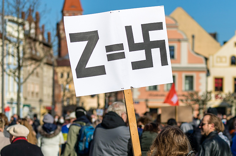 Das Z findet sich unter anderem auf russischen Panzern. Foto: dpa